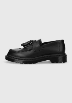 Dr. Martens mocasini de piele Adrian Mono femei, culoarea negru, cu toc plat, DM30637001 imagine