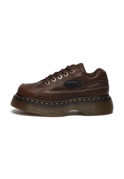 Dr. Martens pantofi de piele Buzz 5i culoarea maro, cu platforma, DM41129200 imagine