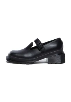Dr. Martens pantofi de piele Maybole MJ Mary Jane femei, culoarea negru, cu platforma, DM32075001 imagine