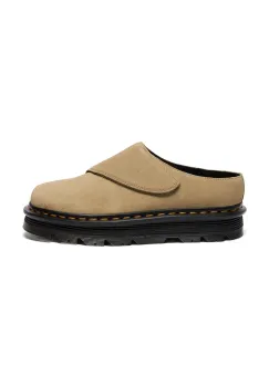 Dr. Martens papuci din piele ZebZag AnyWair Mule culoarea bej, DM41730200 imagine