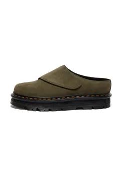 Dr. Martens papuci din piele ZebZag AnyWair Mule culoarea verde, DM41730300 imagine
