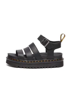 Dr. Martens sandale de piele Blaire femei, culoarea negru, cu platforma, DM31520001 imagine