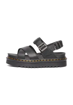 Dr. Martens sandale de piele Voss II femei, culoarea negru, cu platforma, DM31558001 imagine