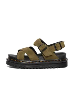 Dr. Martens sandale din piele intoarsa Voss II femei, culoarea verde, cu platforma, DM41122300 imagine