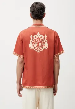 Drole de Monsieur camasa pentru barbati, din lyocell Chemise Brodee Danseurs imagine