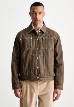 Drole de Monsieur geaca de blugi pentru barbati din denim Monogram imagine