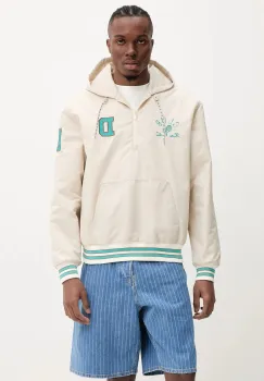 Drole de Monsieur geaca La Veste DrUle Sport culoarea bej, de tranzitie, oversize, G-JT217-PA014-MT imagine
