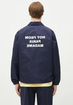 Drole de Monsieur geaca La Veste Slogan culoarea bleumarin, de tranzitie, PERM-JT183-PA014-NY imagine