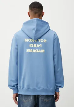 Drole de Monsieur hanorac cu gluga pentru barbati, din bumbac Le Hoodie Slogan imagine