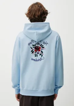 Drole de Monsieur hanorac de bumbac Hoodie Slogan Rose imagine