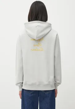 Drole de Monsieur hanorac de bumbac Le Hoodie Slogan Calligraphy culoarea gri, cu gluga, cu imprimeu, I.HO168.CO127 imagine