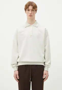 Drole de Monsieur hanorac de bumbac Le Polo Drule barbati, culoarea gri, melanj, PERM-PL132-CO127-GY imagine