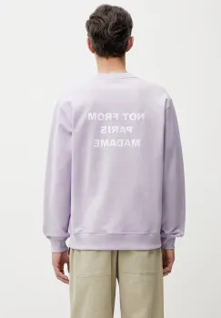 Drole de Monsieur hanorac pentru barbati, din bumbac Le Sweatshirt Slogan imagine