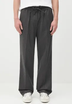 Drole de Monsieur pantaloni de lana Le Pantalon ...lastiquE Flanelle culoarea gri, drept, H.BP191.WV008 imagine