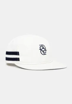 Drole de Monsieur sapca de baseball din bumbac La Casquette D Miroir culoarea alb, cu imprimeu, G-CP169-CO138-WT imagine