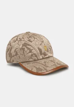 Drole de Monsieur sapca La Casquette Jacquard culoarea bej, modelator, G-CP166-VI014-BG imagine