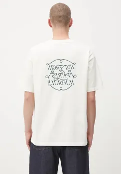 Drole de Monsieur tricou din bumbac Le Tshirt Slogan Tresses culoarea bej, cu imprimeu, H.TS259.CO134 imagine