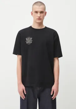 Drole de Monsieur tricou din bumbac Le Tshirt Slogan Tresses culoarea negru, cu imprimeu, H.TS259.CO134 imagine