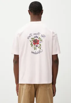 Drole de Monsieur tricou din bumbac Slogan Rose imagine