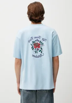 Drole de Monsieur tricou din bumbac T-Shirt Slogan Rose imagine