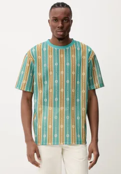 Drole de Monsieur tricou Le T-Shirt Mesh culoarea verde, cu imprimeu, G-TS252-PL162-EM imagine
