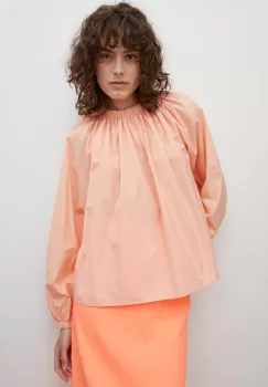 Drykorn bluza din bumbac femei, culoarea portocaliu, neted imagine