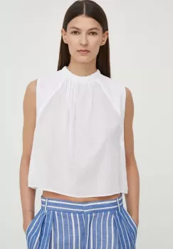Drykorn bluza MONDYA femei, culoarea alb, neted, 124128 87525 imagine