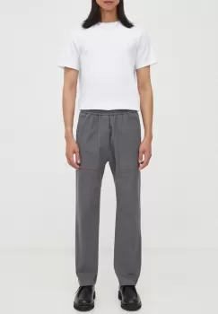 Drykorn pantaloni barbati, culoarea gri, drept imagine