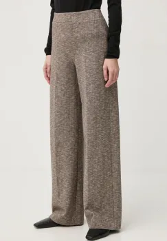 Drykorn pantaloni femei, culoarea maro, lat, medium waist, 138374 80693 imagine