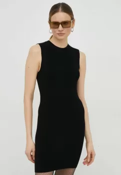 Drykorn rochie culoarea negru, mini, mulata imagine