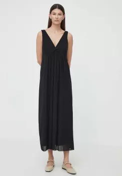 Drykorn rochie MAURIA culoarea negru, maxi, evazati, 124128 60605 imagine