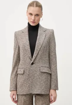 Drykorn sacou culoarea maro, un singur rand de nasturi, modelator, 138374 82317 imagine