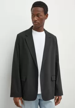 Drykorn sacou din lana culoarea negru, un singur rand de nasturi, neted imagine