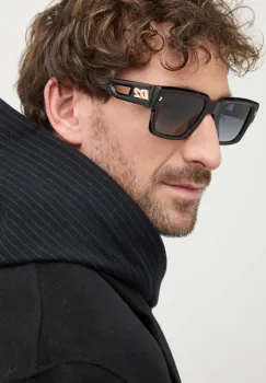 DSQUARED2 ochelari de soare barbati, culoarea negru, D2 0143/S imagine