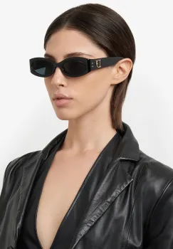 DSQUARED2 ochelari de soare femei, culoarea negru, D2 0150/G/S imagine