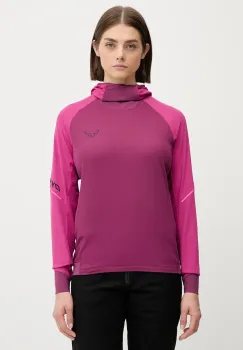 Dynafit hanorac in aer liber Alpine culoarea roz, cu gluga, uni, 08.0000071989 imagine