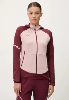 Dynafit hanorac in aer liber Transalper Light culoarea roz, cu gluga, cu imprimeu, 08.0000071177 imagine