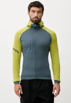 Dynafit hanorac Radical Polartec culoarea verde, cu gluga, cu imprimeu, 08.0000071122 imagine