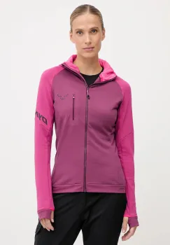 Dynafit hanorac Radical Polartec culoarea verde, cu gluga, cu imprimeu, 08.0000071123 imagine