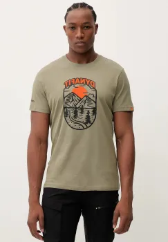 Dynafit tricou Graphic culoarea verde, cu imprimeu, 08.0000070998 imagine