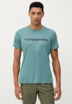 Dynafit tricou sport Traverse culoarea verde, cu imprimeu, 08.0000070670 imagine
