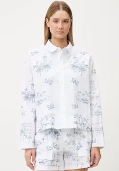 EA7 Emporio Armani camasa pentru femei, din bumbac imagine
