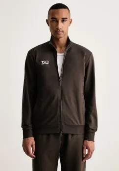 EA7 Emporio Armani hanorac cu fermoar pentru barbati cu bumbac imagine
