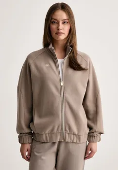 EA7 Emporio Armani  hanorac cu fermoar pentru femei cu bumbac imagine