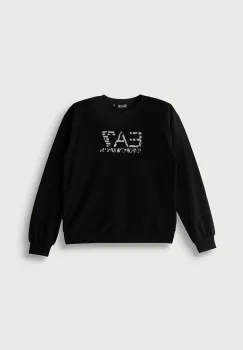 EA7 Emporio Armani hanorac pentru copii din bumbac cu elastan imagine