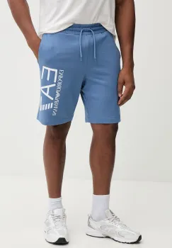 EA7 Emporio Armani pantaloni scurti din bumbac imagine