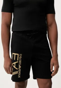 EA7 Emporio Armani pantaloni scurti din bumbac imagine