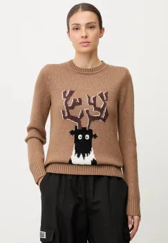 EA7 Emporio Armani pulover din amestec de lana imagine