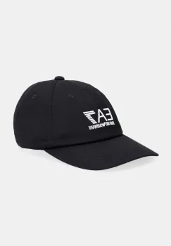 EA7 Emporio Armani sapca de baseball din bumbac imagine