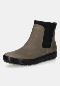 Ecco cizme Soft 7 Tred Chelsea Gtx culoarea verde, cu toc plat, 450463-02559 imagine